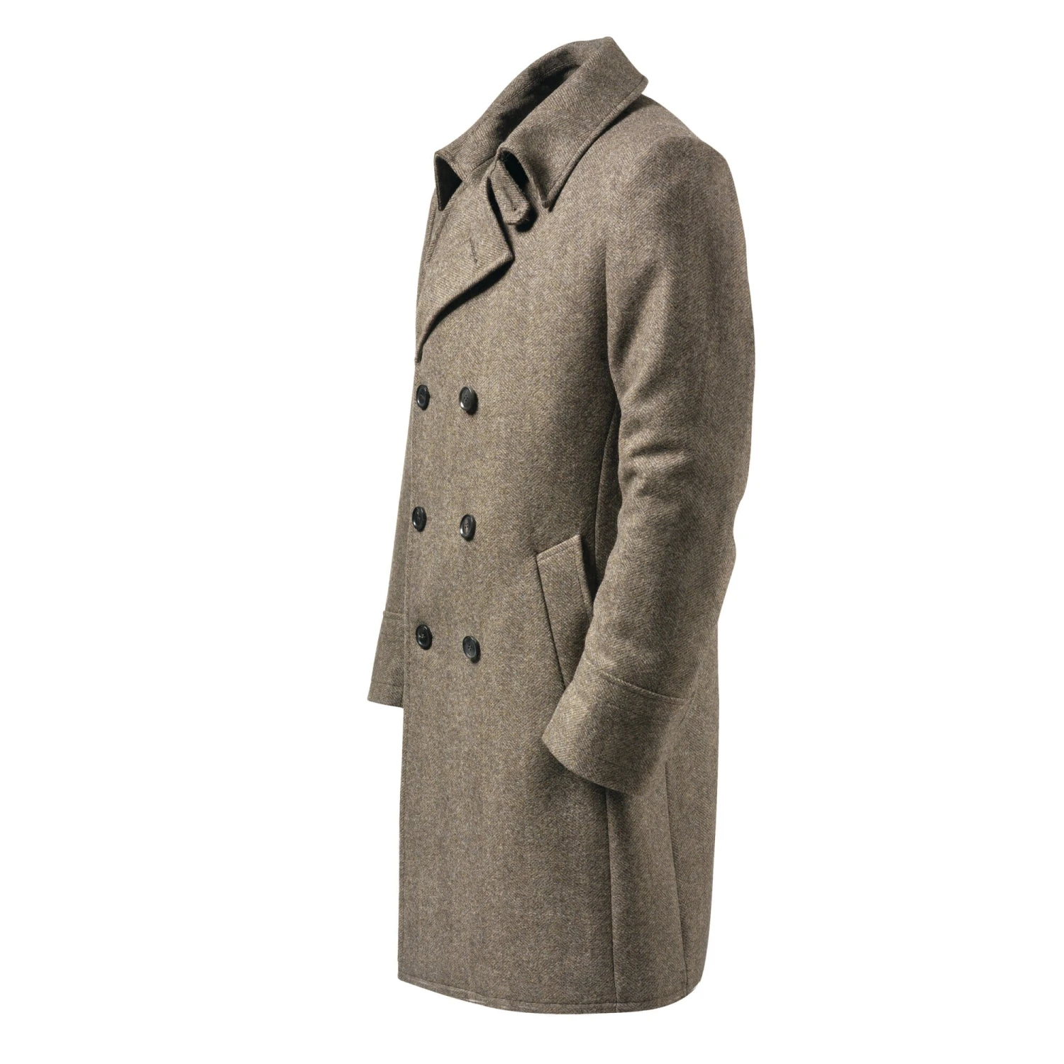 Alpago Herenjas Visgraat, Braun-beige-melange 6 Alpago Herenjas Visgraat, Braun-beige-melange - Afbeelding 4