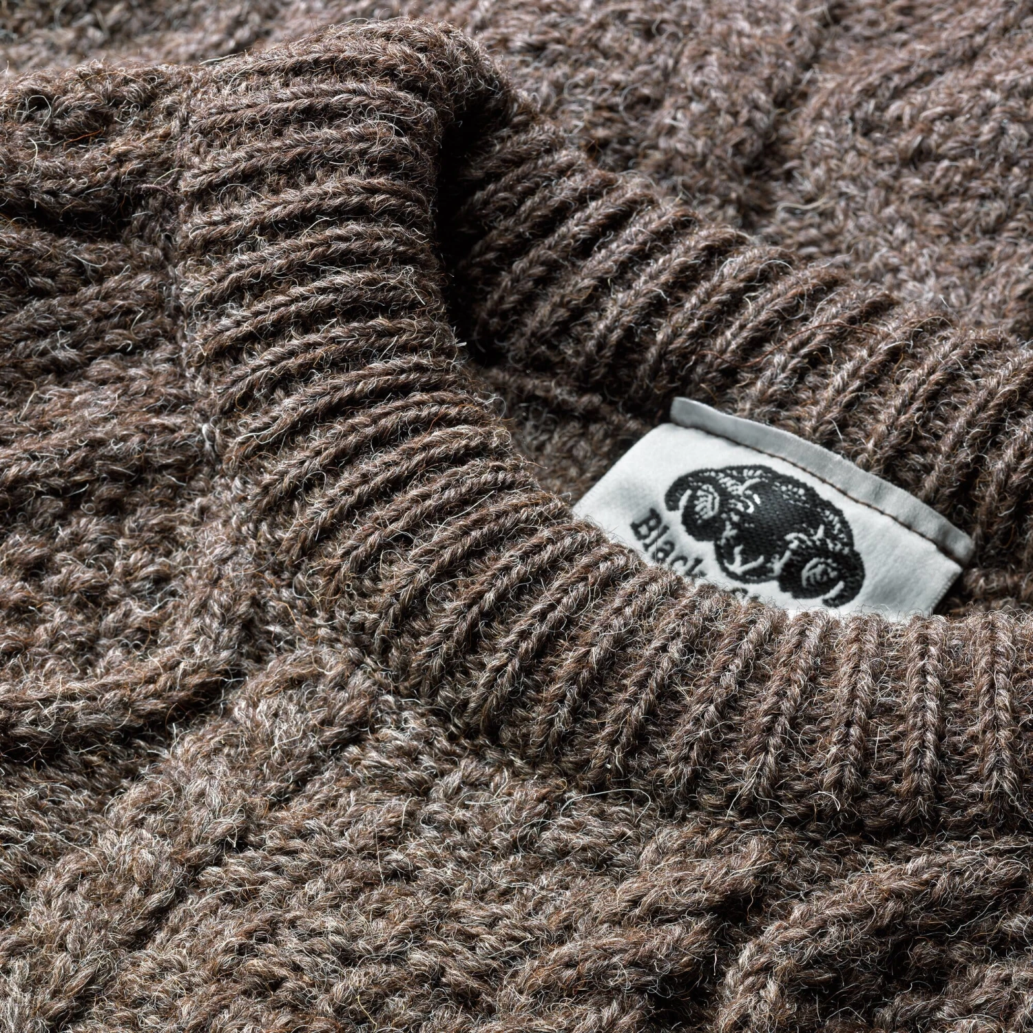 Black Sheep Aran Trui, Bruin 5 Black Sheep Aran Trui, Bruin - Afbeelding 3