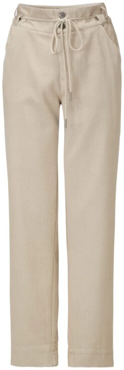 Dames Corduroy Broek Met Enveloppe, Cream
