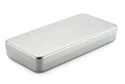 Doos Aluminium Doos, Flat, Zilverkleurig