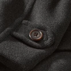 Dufflecoat Elysian Mannen, Antraciet -Armedangels Winkel dufflecoat elysian mannen 2