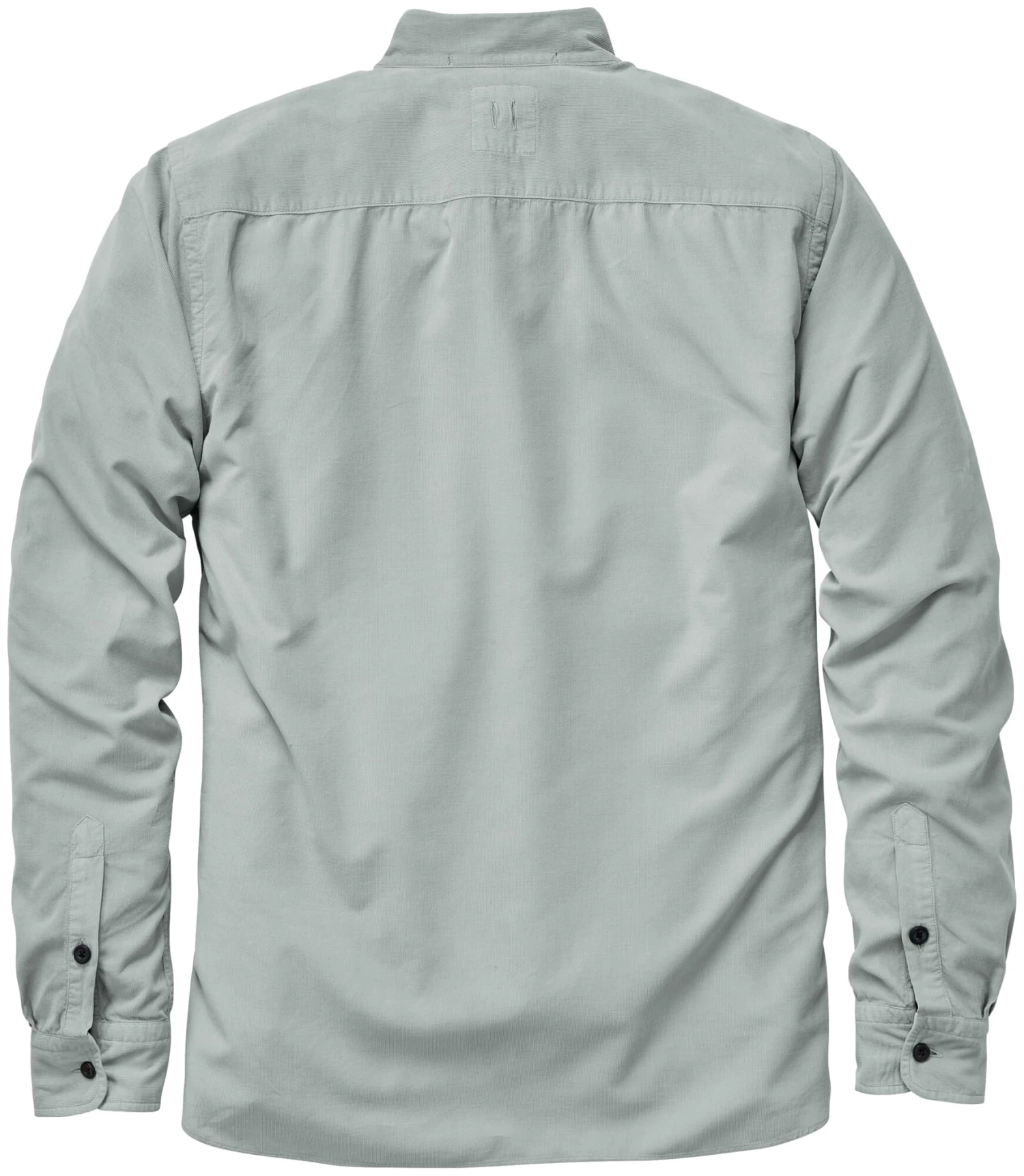 Fijn Corduroy Herenhemd, Grijsgroen 4 Fijn Corduroy Herenhemd, Grijsgroen - Afbeelding 2