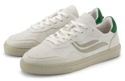 G-Soley Unisex Sneaker, Wit-Zand-Groen