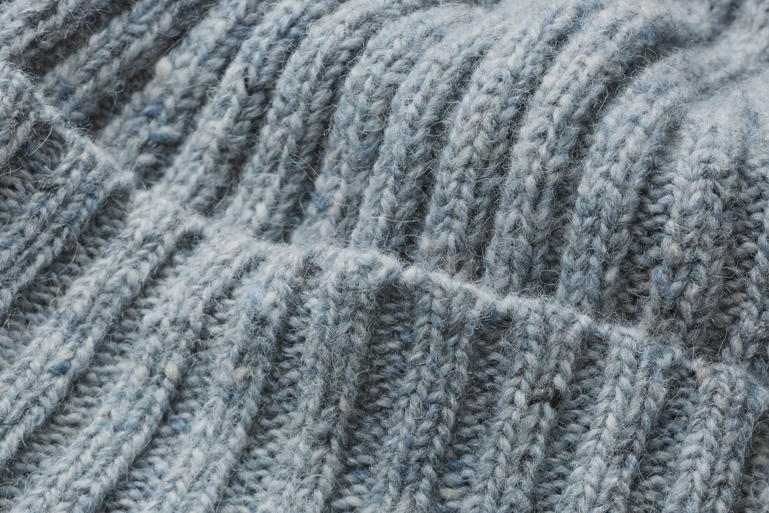 Gebreide Herenhoed Camel Hair, Grijs Melange 4 Gebreide Herenhoed Camel Hair, Grijs Melange - Afbeelding 2