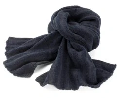 Gebreide Herensjaal, Antraciet-donkerblauw