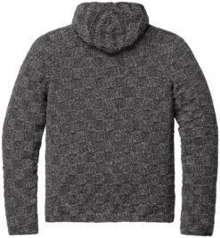 Gebreide Hoodie Voor Heren, Zwart Gemêleerd -Armedangels Winkel gebreide hoodie heren 8