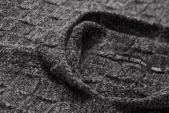 Gebreide Hoodie Voor Heren, Zwart Gemêleerd -Armedangels Winkel gebreide hoodie heren 9