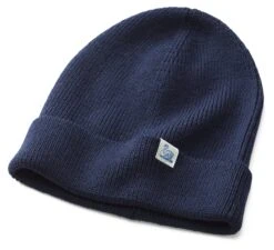 Gebreide Muts Van Merinoswol, Donkerblauw