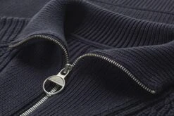 Armedangels Gebreide Troyer Voor Heren, Donkerblauw 7 Armedangels Gebreide Troyer Voor Heren, Donkerblauw -Armedangels Winkel gebreide troyer heren 5