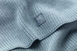 Geribde Gebreide Herensjaal, Medium Blauw -Armedangels Winkel geribde gebreide herensjaal 10