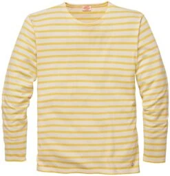 Armor-Lux Gestreept Herenoverhemd, Roomgeel