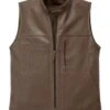 Heren Bodywarmer Cowhide Wol Voering, Medium Bruin -Armedangels Winkel heren bodywarmer cowhide wol voering