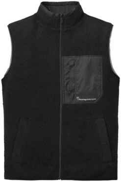 Heren Fleece Vest, Zwart