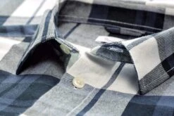 Heren Geruit Overhemd, Blauw-Wit -Armedangels Winkel heren geruit overhemd 4