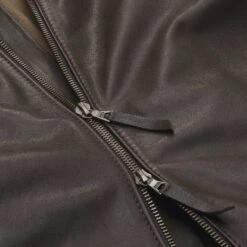 Heren Jas Van Koeienhuid, Donkerbruin -Armedangels Winkel heren jas koeienhuid 10