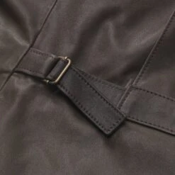 Heren Jas Van Koeienhuid, Donkerbruin -Armedangels Winkel heren jas koeienhuid 9