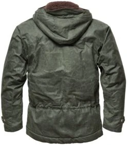 Heren Katoenen Jas Waxed, Donkergroen -Armedangels Winkel heren katoenen jas waxed 1