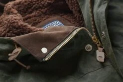 Heren Katoenen Jas Waxed, Donkergroen -Armedangels Winkel heren katoenen jas waxed 2