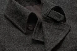 Heren Loden Jas Double Breasted, Antraciet -Armedangels Winkel heren loden jas double breasted 4