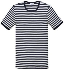 Schiesser Heren Onderhemd Gekruld, Blauw-Wit