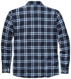 Heren Overhemd Katoen Plaid, Blauw-Wit -Armedangels Winkel heren overhemd katoen plaid 1