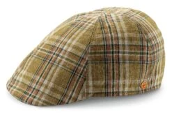 Heren Paddy Cap Geruit, Groen