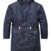 Heren Parka Gevoerd, Donkerblauw -Armedangels Winkel heren parka gevoerd