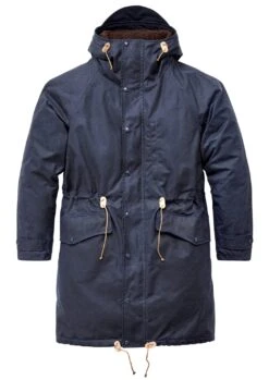 Heren Parka Gevoerd, Donkerblauw