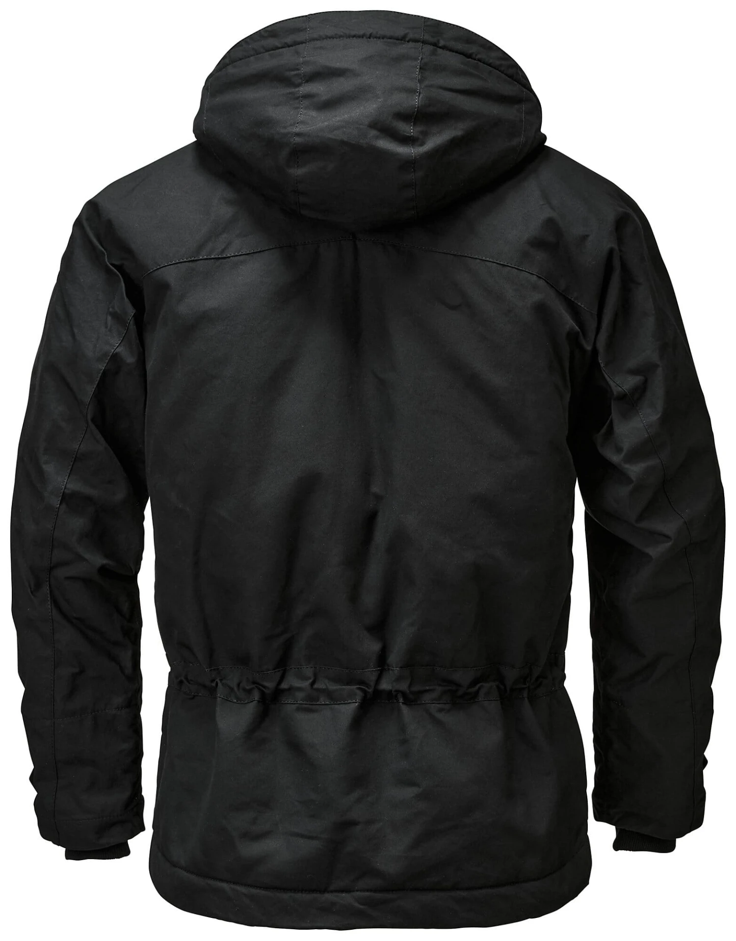 Heren Parka Jas, Zwart 4 Heren Parka Jas, Zwart - Afbeelding 2