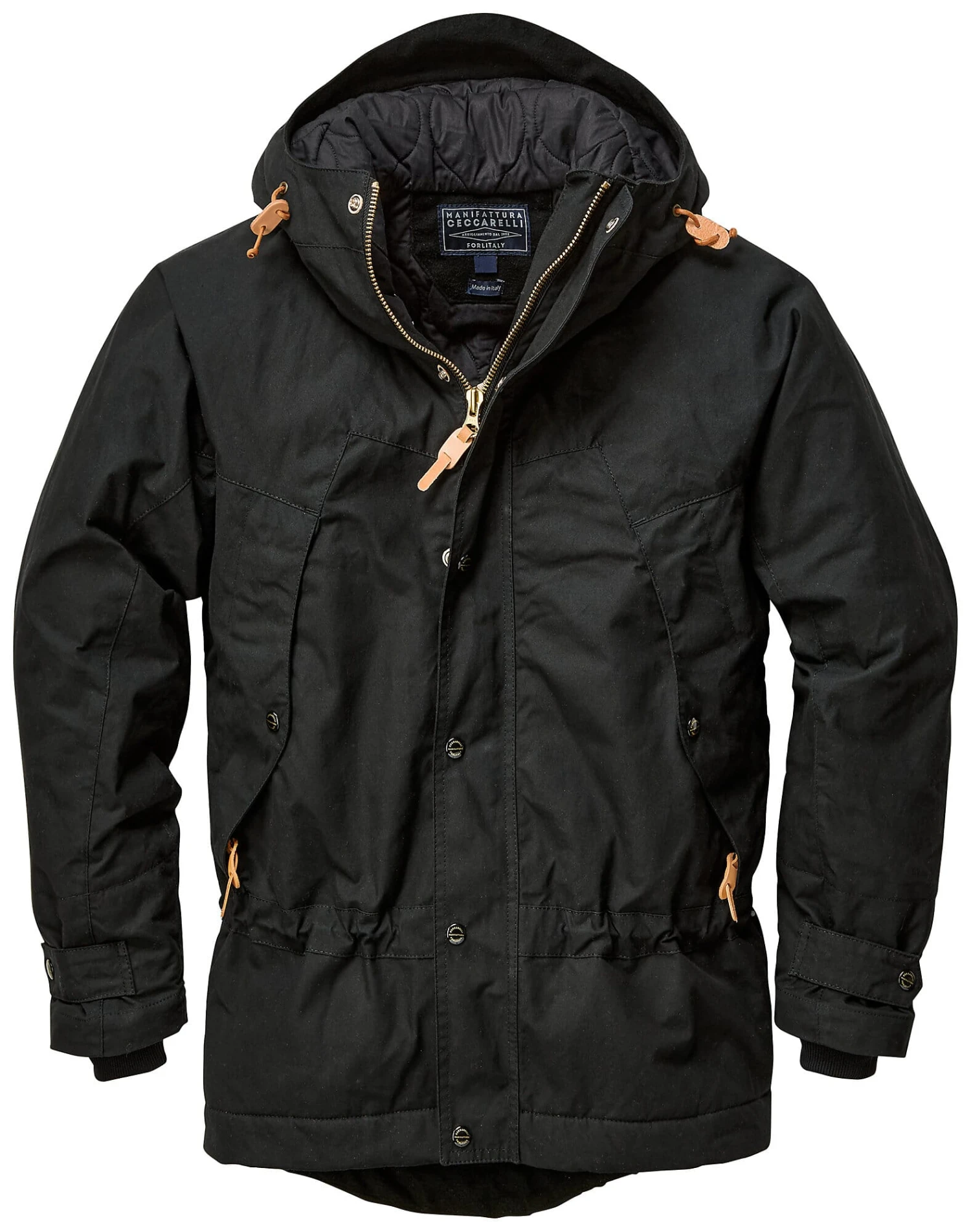 Heren Parka Jas, Zwart 5 Heren Parka Jas, Zwart - Afbeelding 3