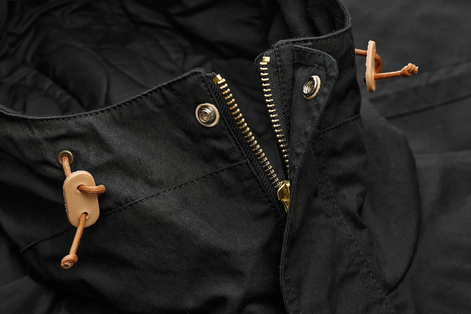 Heren Parka Jas, Zwart 7 Heren Parka Jas, Zwart - Afbeelding 5