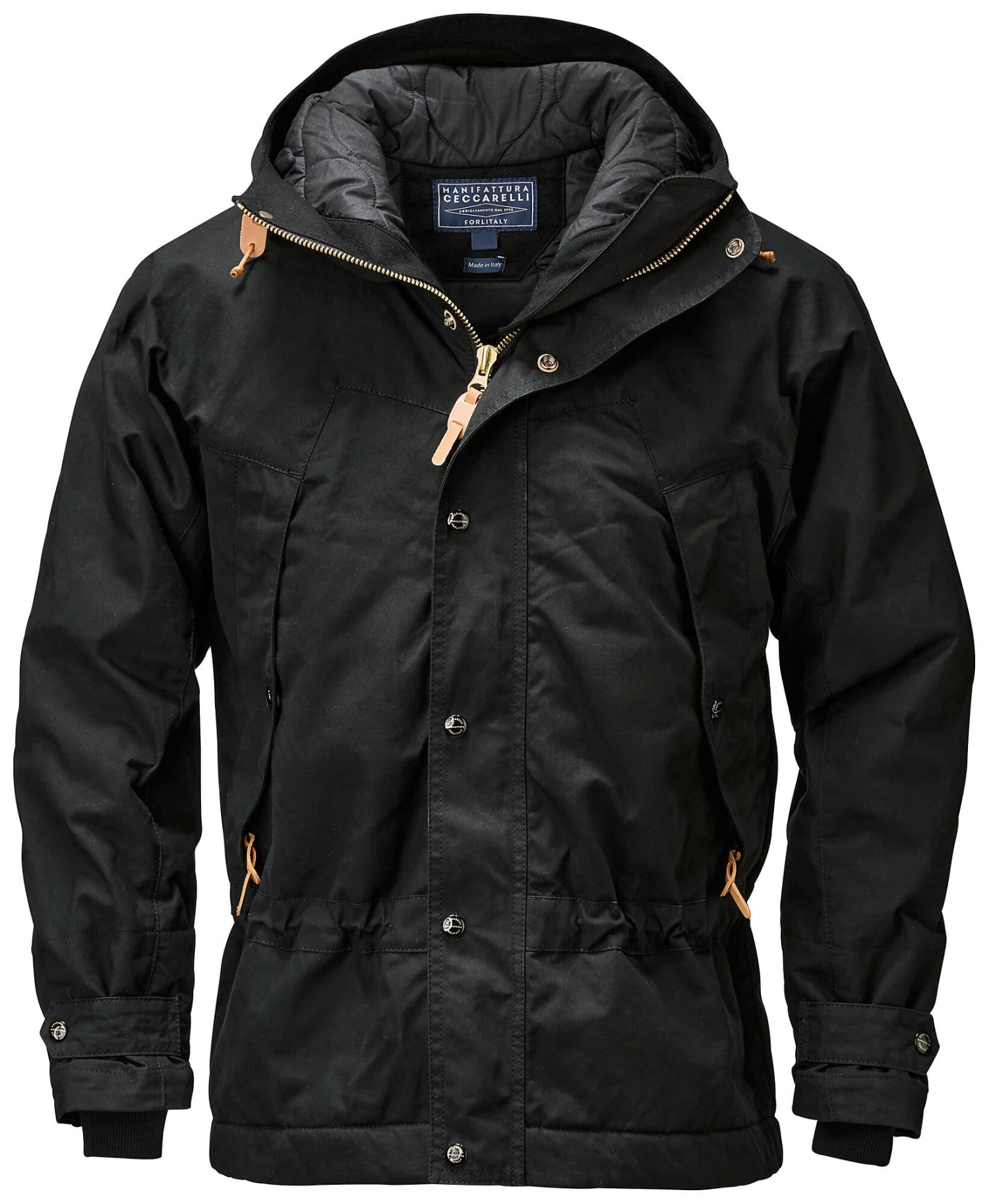 Heren Parka Jas, Zwart 3 Heren Parka Jas, Zwart