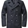 Heren Pea Coat, Donkerblauw -Armedangels Winkel heren pea coat