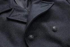 Heren Pea Coat, Donkerblauw -Armedangels Winkel heren pea coat 4