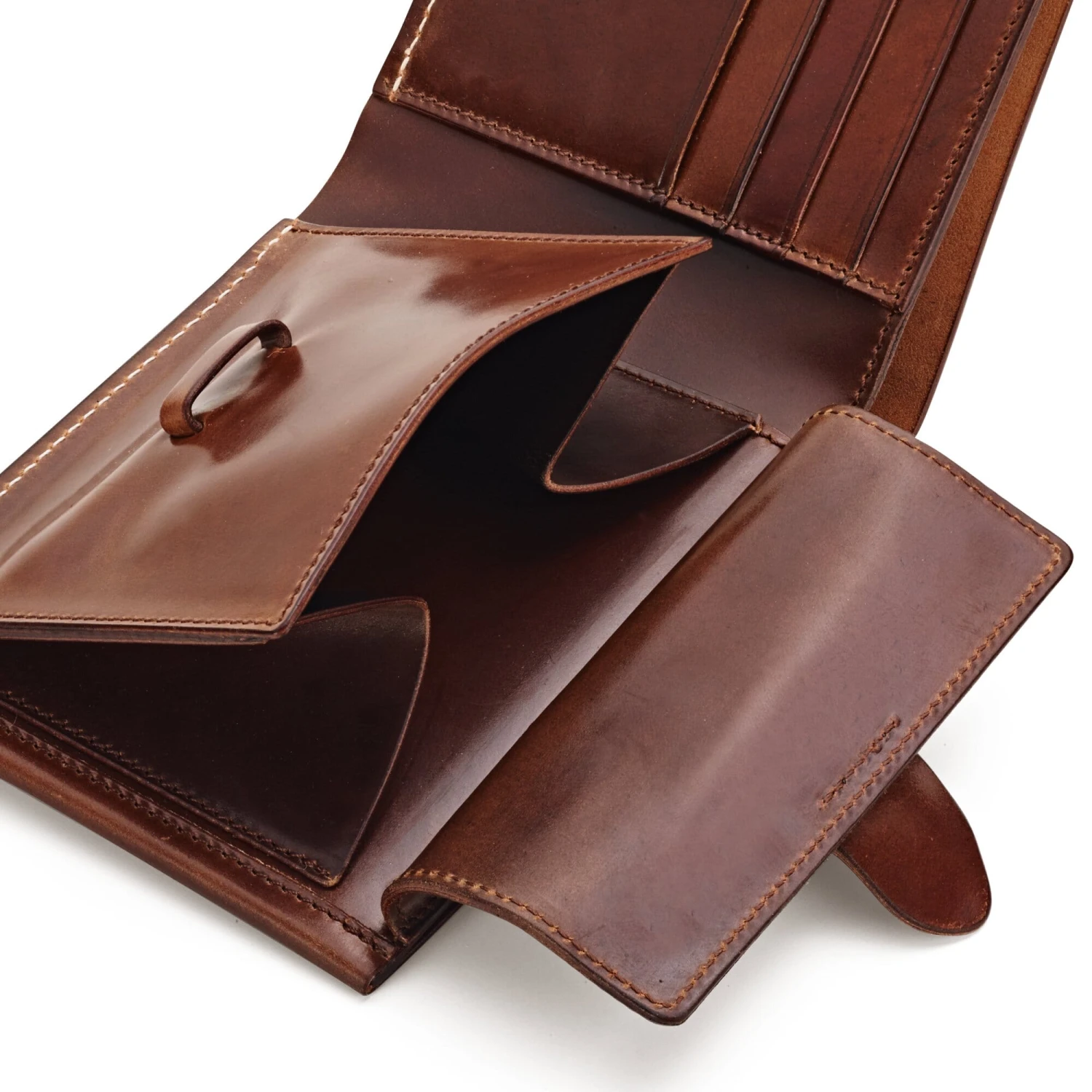 Heren Portemonnee Cordovan Muntzakje 6 Heren Portemonnee Cordovan Muntzakje - Afbeelding 4