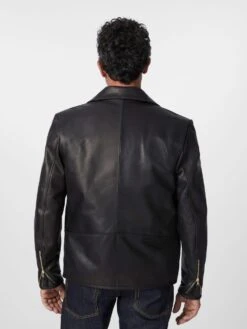 Heren Roadsterjas Paardenleer, Zwartbraun 11 Heren Roadsterjas Paardenleer, Zwartbraun -Armedangels Winkel heren roadsterjas paardenleer 3