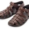 Heren Sandaal Leer, Donkerbruin -Armedangels Winkel heren sandaal leer