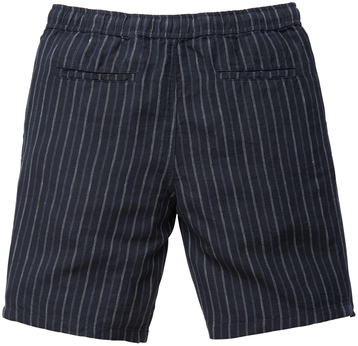 Heren Short Linnen Gestreept, Blauwe Tinten 4 Heren Short Linnen Gestreept, Blauwe Tinten - Afbeelding 2