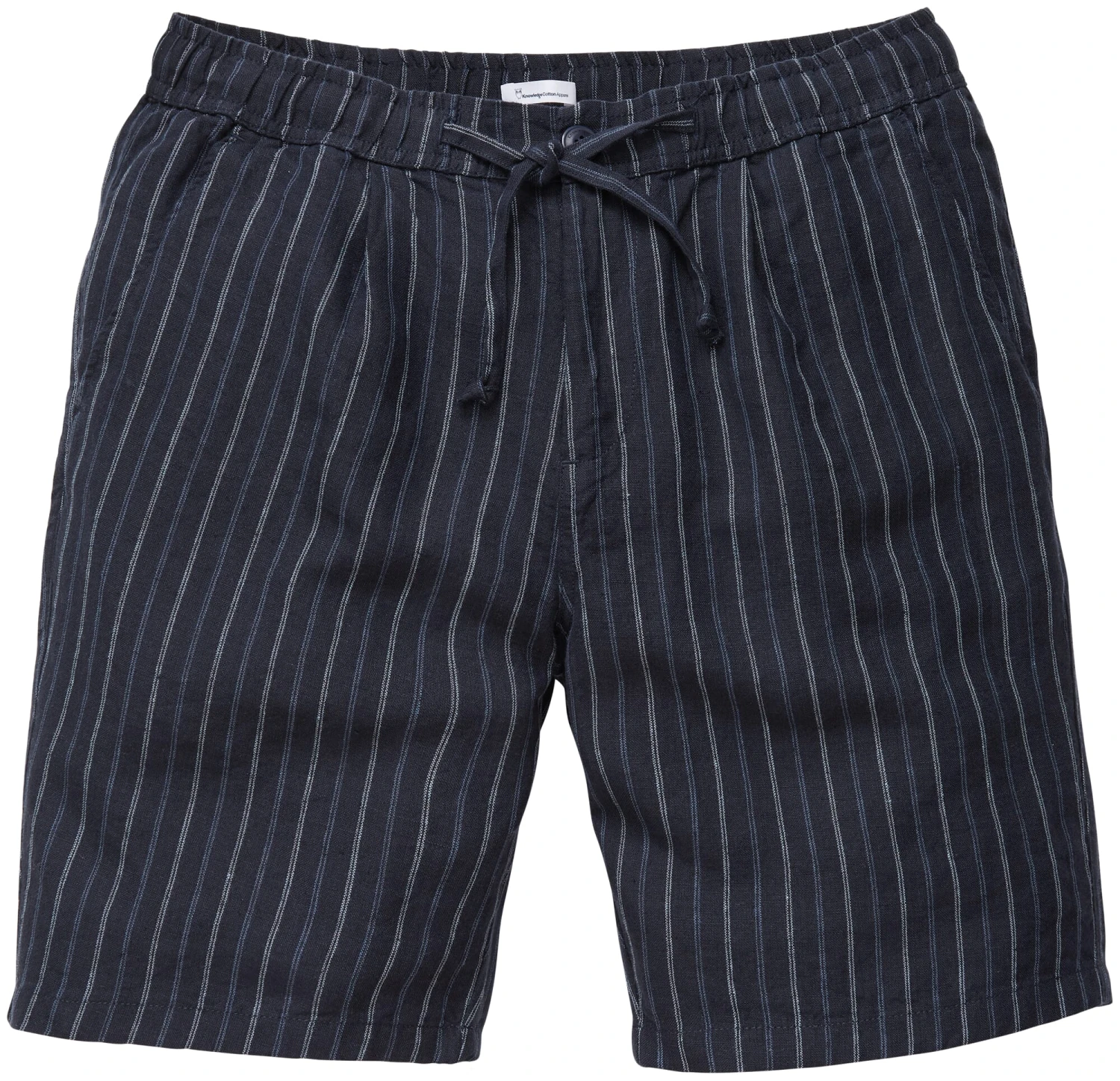 Heren Short Linnen Gestreept, Blauwe Tinten 3 Heren Short Linnen Gestreept, Blauwe Tinten
