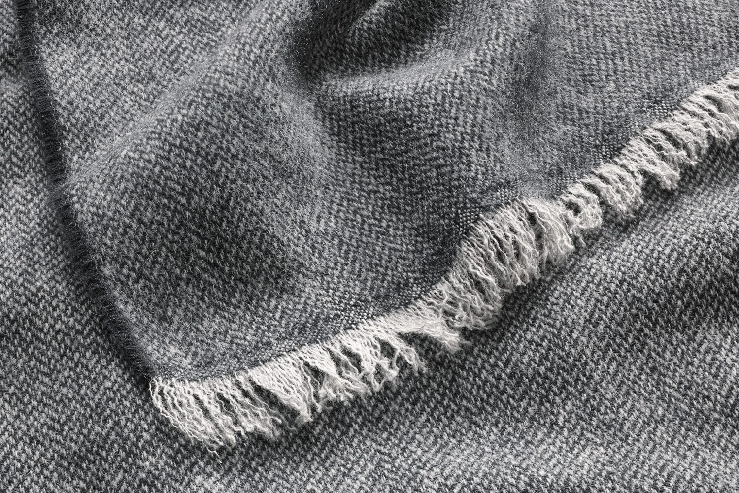 Heren Sjaal Van Kasjmier, Grijs-zwart 4 Heren Sjaal Van Kasjmier, Grijs-zwart - Afbeelding 2