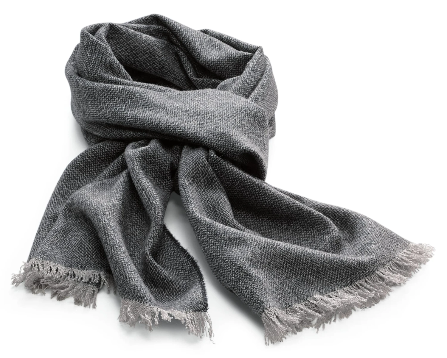 Heren Sjaal Van Kasjmier, Grijs-zwart 3 Heren Sjaal Van Kasjmier, Grijs-zwart