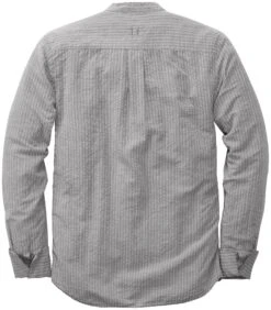 Heren Slip-on Shirt, Grijs Melange -Armedangels Winkel heren slip on shirt 10