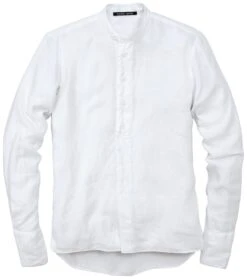 Heren Slip-on Shirt, Wit