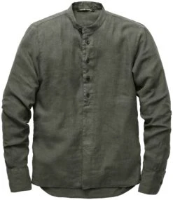 Heren Slip-on Shirt, Khaki