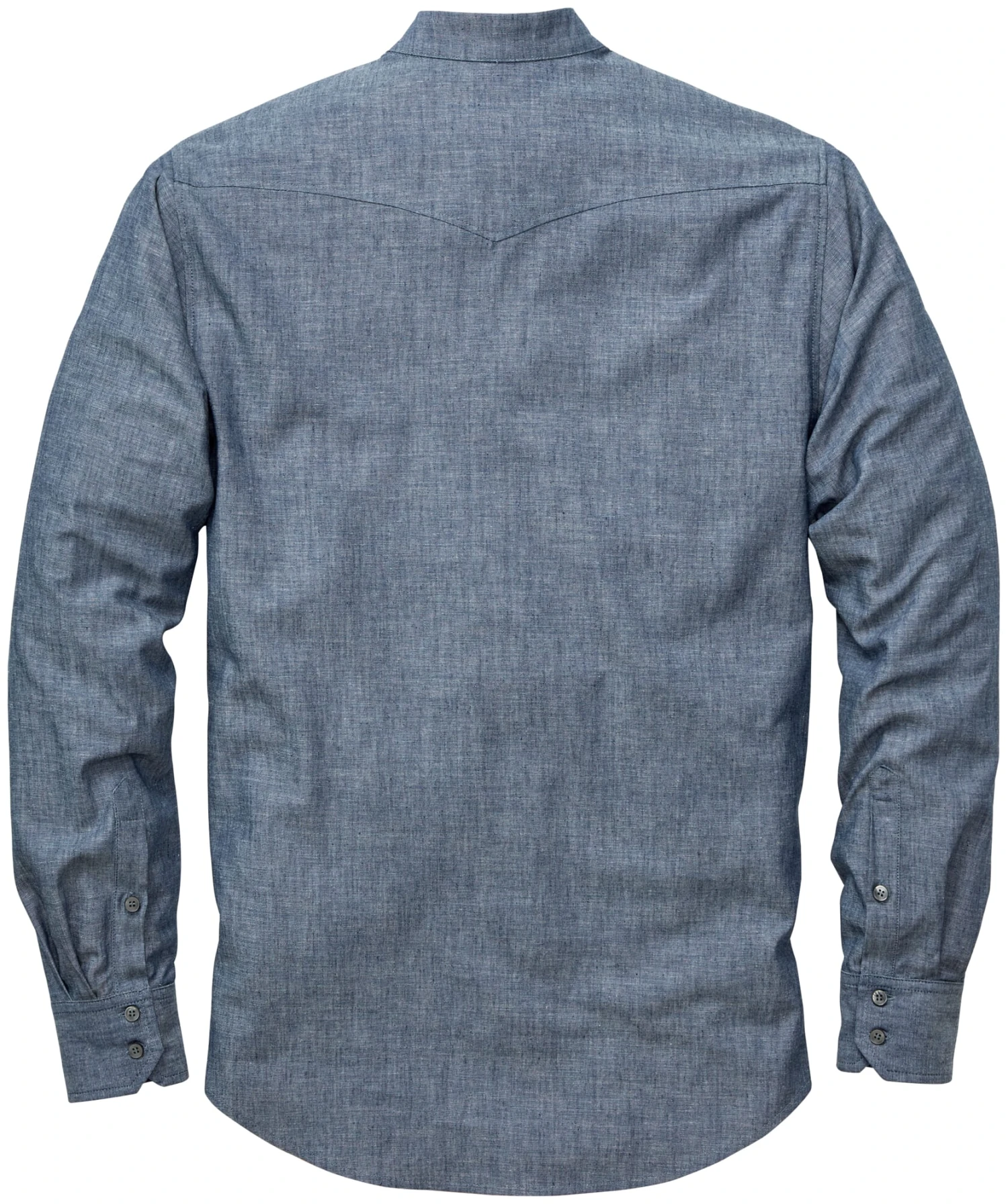 Heren Slip-on Shirt, Medium Blauw 4 Heren Slip-on Shirt, Medium Blauw - Afbeelding 2