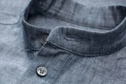 Heren Slip-on Shirt, Medium Blauw 7 Heren Slip-on Shirt, Medium Blauw -Armedangels Winkel heren slip on shirt 8