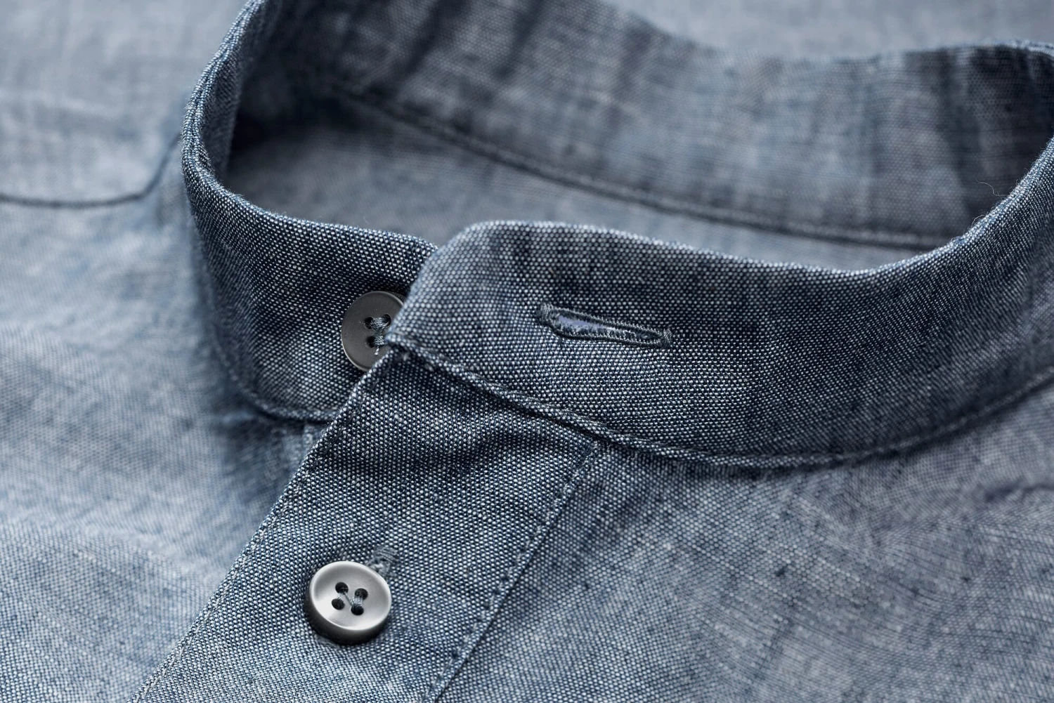 Heren Slip-on Shirt, Medium Blauw 5 Heren Slip-on Shirt, Medium Blauw - Afbeelding 3