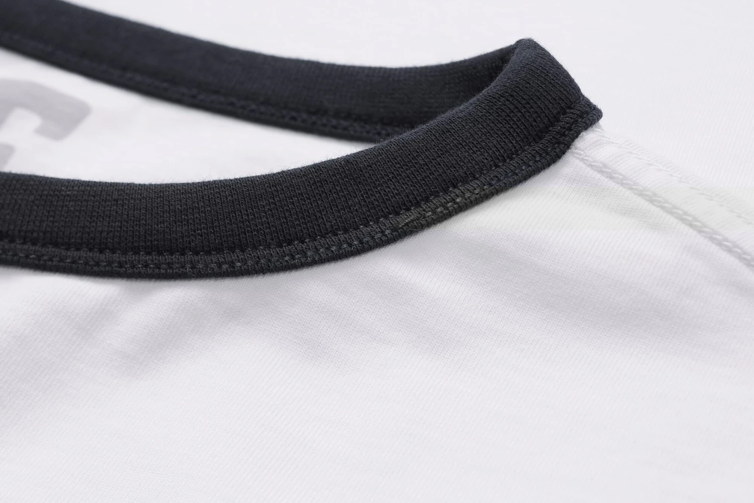 Heren T-shirt Katoen, Wit-Blauw 5 Heren T-shirt Katoen, Wit-Blauw - Afbeelding 3