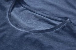 Heren T-shirt Ronde Hals, Blauw -Armedangels Winkel heren t shirt ronde hals 8