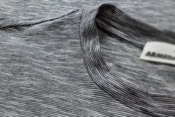 Armedangels Heren T-shirt Structuur, Blauw-Wit -Armedangels Winkel heren t shirt structuur 5